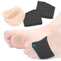Kalevel 2 Pairs Metatarsal Pads for Women Men Gel Sleeves Forefoot Cushion Pads