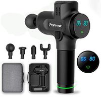 Muscle Massage Gun- Handheld Deep Tissue Muscle Massager with LCD Touch Screen, 6 Adjustable Speed - Percussion Massager for Trigger Points and Muscle Recovery for Athletes & Fitness Enthusiasts