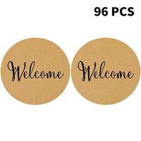 96 2”Welcome Stickers,Kraft Wedding Welcome Stickers,Wedding Favor Bag Sticker Labels,Gift Stickers