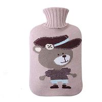 Soft Washable Rectangular Hot Water Bottle with Cover 2L - A20