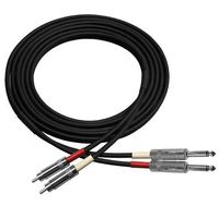 RapcoHorizon Dual 1/4" to RCA (12 ft)