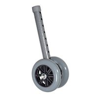 Drive Medical Heavy Duty Bariatric Walker Wheels 5" Wheel/Silver