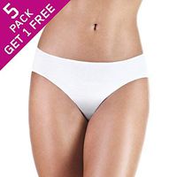 PROTECHDRY Washable Urinary Incontinence Cotton Bikini Underwear with Front Absorbent Area - Buy 4 GET 1 Free