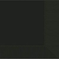 Jet Black 2-Ply Beverage Napkins | Pack of 50 | Party Supply