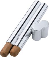 Visol Products VCASE999 Stainless Cigar Case, Steel