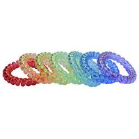 Munchables Sensory Bracelets - Coil Fidget Toys (Rainbow - Set of 7)