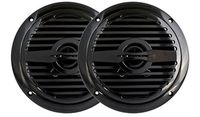 6" Black Marine Coaxial Speakers