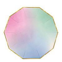 Meri Meri Toot Sweet Ombre Dinner Paper Plates - 8 count