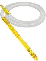3 Pack Washable Disposable Fancy Timas Hookah Hose (Yellow)