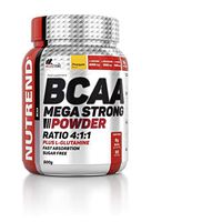 Nutrend BCAA MEGA Strong Powder Plus L-GLUTAMINE 500g Pineapple Flavor Amino Acids L-leucine, L-isoleucine and L-valine 4:1:1 Ratio 6000mg BCAA Per Serving