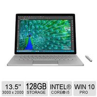 Microsoft Surface Book Tablet PC - 13.5" - PixelSense - Wireless LAN - Intel Core i5 i5-6300U Dual-core (2 Core) 2.40 GHz - Silver SV7-00001