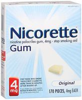 Nicorette Gum Original 4mg - 170 Count
