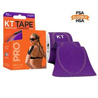 KT Tape Pro Kinesiology Therapeutic Sports Tape, 20 Precut 10 inch Strips, Epic Purple, Latex Free, Water Resistance, Pro & Olympic Choice