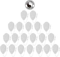 Healthmateforever 10 Pair (20pcs) pin Inserted Massage Pads Patches, Hands Shaped Large Electrode Replacement Pads, Electronic Pulse massagerl Pads. Medic Non Woven Fabric Pads, Electrode Pads