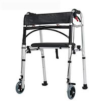 Rventric Wheel Rollator Walker Hand Brake Shower Chair Seat,Cane Holder Height Adjustable Folding for Arthritis/Lumbar Muscle Strain/Knee Joint Damage/Soft Tissue Damage,B