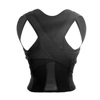 ZFF Upper Back Posture Corrector,Adjustable Shoulder Lumbar Support Belt for Men & Women,Kids Hunchback Improve (Size : L)