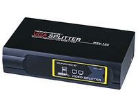2-Way SVGA VGA Splitter Amplifier Multiplier 400 MHz, Black (CNE49206)