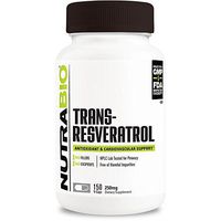 NutraBio Trans-Resveratrol Supplement (150 Capsules, 250mg)