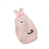Kanngest Premium Classic Rubber Hot Water Bottle with Cute Rabbit Soft Fleece Cover Great for Pain Relief, Hot and Cold Therapy