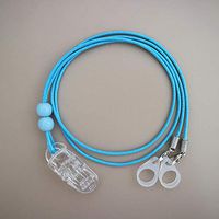 BTE Hearing Aids Clip Safty Protection Accessory w/Replaceable Silicone Loop (Blue)