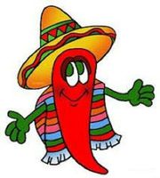 HotSaleStore Sticker Seals 48 Cute HOT Pepper Sombrero Mexican!!! Sticker Label Envelope Seals 1.2" Round