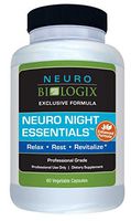 Neurobiologix Neuro Night Essentials Natural Sleep Supplement - GABA and Melatonin Support for Better Sleep Aid, Insomnia, Calm & Peaceful Mind, Anxiety, Stress (60 Capsules)