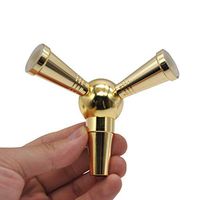 Hookah Accessories, Aluminum Alloy Hookah Hose Adaptor, 1 to 2 Splitter Hose Connector Joint, Auto-Seal Shisha Accessories, Gold, Silver, Black,Gold