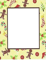 Christmas Gingerbread Candy Canes & Socks Stationery Printer Paper 51 Sheets