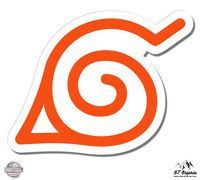 GT Graphics Naruto Konoha Leaf Symbol - 12" Vinyl Sticker Waterproof Decal