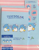 Sanrio Taxedosam Letter Set 12 Writing Paper + 6 Envelopes + 7 Stickers Stationary Japan (Tennis)