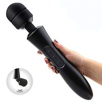 Wand Massager Powerful with 20 Vibrating Patterns 8 Speeds Body Massager Cordless USB Rechargeable for Back Neck Shoulder Sports Recovery