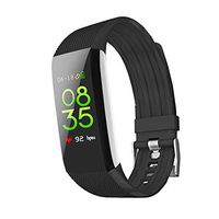 IP68 Bluetooth Smart Watch Waterproof Fitness Tracker,Boys and Girls Child Fitness Tracker with SIM Card Call Loss Prevention SOS Wristband Bracelet Watch Holiday Birthday Gift (Color : Black)