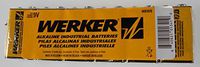 WERKER - WK9VB - Industrial Alkaline - 9V Batteries - 6 Pack