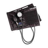 MABIS Legacy Series Aneroid Sphygmomanometer Manual Blood Pressure Monitor with Calibrated Black Nylon Cuff, Cuff Size 16.1 to 24.2 Inches, Zippered Carrying Case, Thigh