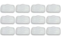 LTWHOME Microfiber Pads Washable Suitable for Shark Steam Mop S3101 (Pack of 12)