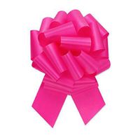PMU Pull String Bows 5 Inch 20 Loops Fuchsia Pkg/25