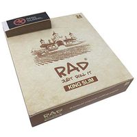 Afghan Hemp Natural Unrefined Rolling Papers - Classic Series - King Size + Filter Tips - (24 Pack Bulk Display Box) - Rad Just Roll It Organic King Size Papers 24 booklets