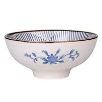 Home big wrist Bowls Dishware Soup Bowl, Simple Line Hand-painted Japanese Ceramic Rice Bowl Home Salad Bowl Fruit Bowl Snack Bowl for Kitchen Dining Tableware, 12 5.3cm for kitchen restaurant gifts