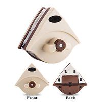 Double Side Window Cleaner，Magnetic Window Cleaner Surface Brush Wiper Cleaning Tool，Five Gears Adjustable Magnetic Double Glazing Thickness 0.19"to 1.02" (5-26 mm)