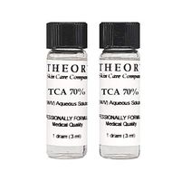 Trichloroacetic Acid TCA 70% Chemical Peel, 2-1 Dram Bottles, Medical Grade, Wrinkles, Fine Lines, Freckles, Scars, Age spots