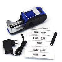 Mini Automatic Cigarette Rolling Machine Tobacco Injector DIY Maker Roller (Blue& Red),Blue