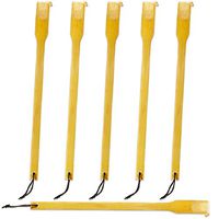 RENOOK Back Scratcher, 17in Pack of 6, Traditional Finger-like Bamboo Wooden Body Massager for Scratching Itches, Strong and Sturdy, Good Practical and Novel Gifts for Friends and Family.