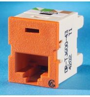 Ortronics Clarity TracJack Cat6 Jack, Dark Orange OR-TJ600-43