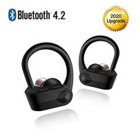 Bluetooth Headset, Mini Wireless Bluetooth Stereo with Integrated Microphone with Noise Reduction and Charging Box, Designed for Running and Sports.