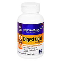 Enzymedica - Digest Gold with ATPro, Daily Digestive Support Supplement with Enzymes and ATP, 120 Capsules