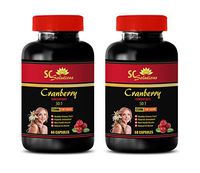 Kidney Stone Supplement - Cranberry Concentrate 12600mg - Cranberry Extract for Men - 2 Bottles