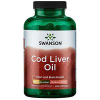 Swanson Cod Liver Oil - Double Strength 700 mg 250 Sgels