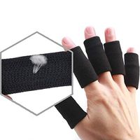 ZHONGJIUYUAN 20 Piece Finger Protector Sleeve Support Basketball Sports Aid Arthritis Band Wraps Finger Sleeves