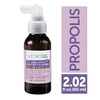 VITAT Kids ​Propolis Throat Spray with Honey and Herbs 2.02 Fl Oz - Natural Soothing Sore Dry Throat Relief and Immune Support for Cold Cough and Flu - Additive and Gluten Free (1 Pack, Kids)