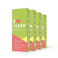 Sirona Sanitary Disposable Bags - 60 Bags for Discreet Disposal of Tampons, Condoms, Diaper, Sanitary Pads, Panty Liner and Personal Hygiene Waste